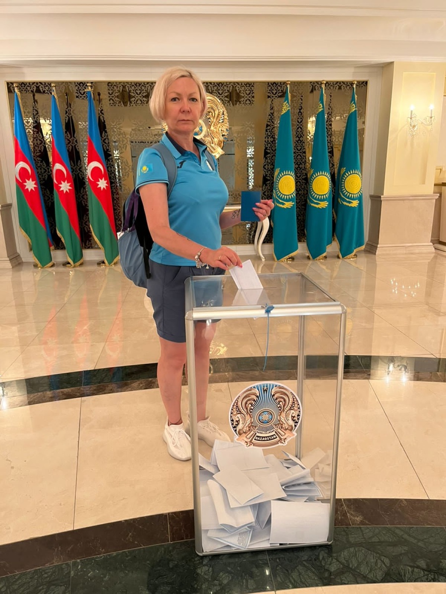 Біздің спортшыларымыз Әзірбайжанда референдумға қатысты